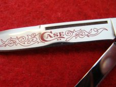 Case XX Gunstock Jack USA #5215 SS 'Red Scroll' Stag 2006