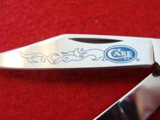 Case XX Small Premium Jack Three Blade  #53087 SS "Blue Scroll" Stag 2006