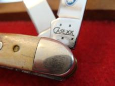 Case XX Small Premium Jack Three Blade  #53087 SS "Blue Scroll" Stag 2006