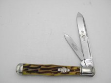 Schatt & Morgan File & Wire, 042262, Slim Coke Bottle, worm groove bone: 2008, 5 3/8” closed Schatt & Morgan File & Wire, 042262, Slim Coke Bottle, worm groove bone: 2008, 5 3/8” closed