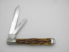 Schatt & Morgan File & Wire, 042262, Slim Coke Bottle, worm groove bone: 2008, 5 3/8” closed Schatt & Morgan File & Wire, 042262, Slim Coke Bottle, worm groove bone: 2008, 5 3/8” closed