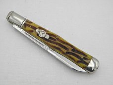 Schatt & Morgan File & Wire, 042262, Slim Coke Bottle, worm groove bone: 2008, 5 3/8” closed Schatt & Morgan File & Wire, 042262, Slim Coke Bottle, worm groove bone: 2008, 5 3/8” closed
