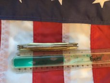 Vintage Kissing Crane  General  Robert E Lee Civil War Whittler w/ Great Stag Handles +CSA shield