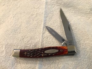 Case XX U.S.A. 6232 9 dots red bone