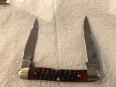 Case XX U.S.A. MUSKRAT 9 dots red bone Case XX U.S.A. MUSKRAT 9 dots red bone