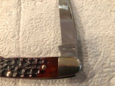 Case XX U.S.A. MUSKRAT 9 dots red bone Case XX U.S.A. MUSKRAT 9 dots red bone