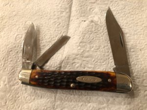 Case XX U.S.A. 6380 10 dot red bone