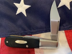 Vintage Camillus 2 Blade Barlow Knife W/ Derlin Handles -NOS