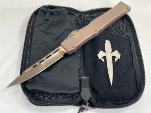 2014 MICROTECH Marfione Custom Halo V Bronzed Automatic OTF w/ Pouch MINT IN BOX 