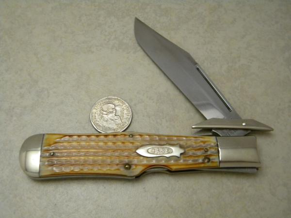 Case XX USA Classic Bone C61050L Coke Bottle Swing Guard Lockback Knife