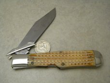 Case XX USA Classic Bone C61050L Coke Bottle Swing Guard Lockback Knife