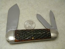 Schatt and Morgan Titusville PA Queen Bone NKCA 2008 Club Elephant Toe Knife