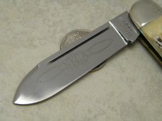 NKCA 1981 Club Knife (Made By Queen) Stag Cigar Pattern Knife