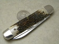 NKCA 1981 Club Knife (Made By Queen) Stag Cigar Pattern Knife