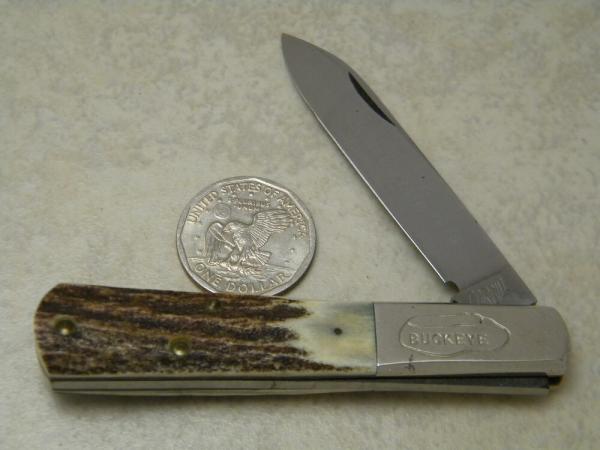 Bob Cargill Stag Barlow Knife - Buckeye Knife Club 1978