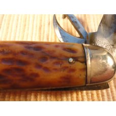 REMINGTON JIGGED BONE 4 BLADE/TOOL UTILITY "AUTO KNIFE" REMINGTON JIGGED BONE 4 BLADE/TOOL UTILITY "AUTO KNIFE"