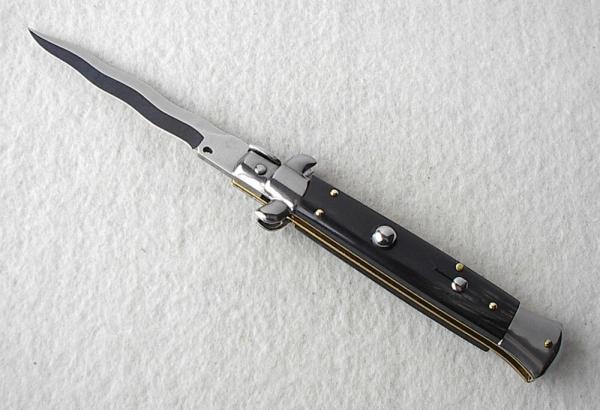 NEW 9" ITALIAN STILETTO FRANK BELTRAME GENUINE HORN KRISS BLADE