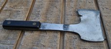 Utica USA Sportsman Knife Hatchet Set In Leather Sheath Light Use 1950's Mirror Factory Polish Utica USA Sportsman Knife Hatchet Set In Leather Sheath Light Use 1950's Mirror Factory Polish