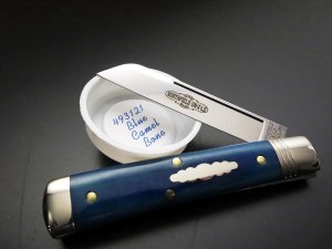 Great Eastern Cutlery Northfield UN-X-LD #49 Freedom Sheepsfoot Blue Camel Bone GEC 493121
