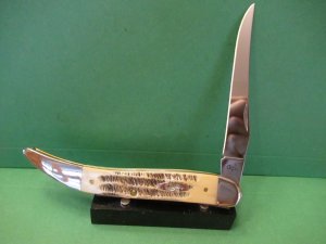 Case XX 2007 Bone Stag Large Texas Toothpick Pattern # 6.510098 SS
