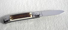 AKC 8" CLASSIC ITALIAN VINTAGE INDIA STAG LEVER LOCK 