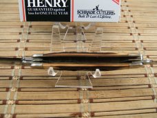 SCHRADE UNCLE HENRY 834UH RANCHER TRIPLE BLADE STOCKMAN FOLDING USED POCKET KNIFE WITH BOX & PAPERS SCHRADE UNCLE HENRY 834UH RANCHER TRIPLE BLADE STOCKMAN FOLDING USED POCKET KNIFE WITH BOX & PAPERS