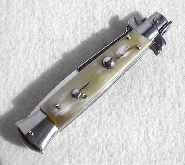 NEW FRANK BELTRAME 9" FRENCH BOVINE HORN BAYONET BLADE ITALIAN STILETTO