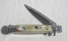 NEW FRANK BELTRAME 9" FRENCH BOVINE HORN BAYONET BLADE ITALIAN STILETTO