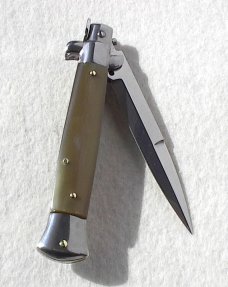 NEW FRANK BELTRAME 9" FRENCH BOVINE HORN BAYONET BLADE ITALIAN STILETTO