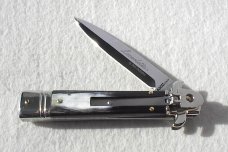 NEW AKC LEVERLETTO 20cm - 8" BRAZILAN HORN MODIFIED BAYONET BLADE   