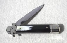 NEW AKC LEVERLETTO 20cm - 8" BRAZILAN HORN MODIFIED BAYONET BLADE   