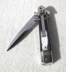 NEW AKC LEVERLETTO 20cm - 8" BRAZILAN HORN MODIFIED BAYONET BLADE   