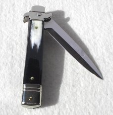 NEW AKC LEVERLETTO 20cm - 8" BRAZILAN HORN MODIFIED BAYONET BLADE   