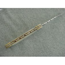 Vintage COUTEL, SHEFFIELD, Pearl Handle, File-Worked, Grooved Bolsters, Gunstock Pattern Folder Vintage COUTEL, SHEFFIELD, Pearl Handle, File-Worked, Grooved Bolsters, Gunstock Pattern Folder