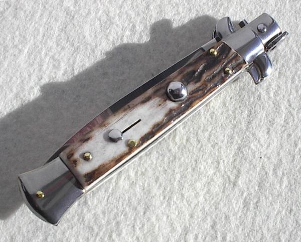  FRANK BELTRAME 9" VINTAGE EUROPEAN STAG ITALIAN STILETTO
