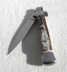  FRANK BELTRAME 9" VINTAGE EUROPEAN STAG ITALIAN STILETTO
