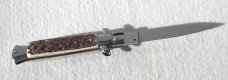  FRANK BELTRAME 9" VINTAGE EUROPEAN STAG ITALIAN STILETTO