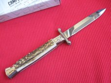 Italian Limited Edition Manual Open Swing Guard Stiletto Knife - A.G.A CAMPOLIN Italy Italian Limited Edition Manual Open Swing Guard Stiletto Knife - A.G.A CAMPOLIN Italy