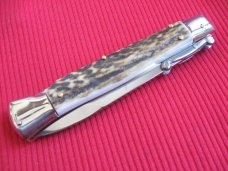 Italian Limited Edition Manual Open Swing Guard Stiletto Knife - A.G.A CAMPOLIN Italy Italian Limited Edition Manual Open Swing Guard Stiletto Knife - A.G.A CAMPOLIN Italy