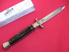 Italian Limited Edition Manual Open Swing Guard Stiletto Knife - A.G.A CAMPOLIN Italy Italian Limited Edition Manual Open Swing Guard Stiletto Knife - A.G.A CAMPOLIN Italy