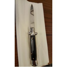 8" Frank B. Black Acrylic Italian Stiletto 8" Frank B. Black Acrylic Italian Stiletto
