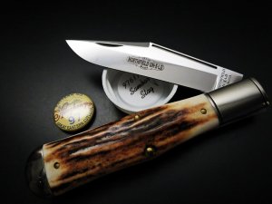Great Eastern Cutlery Northfield UN-X-LD #97 Sambar Stag Allegheny Large Coke Bottle GEC 976119