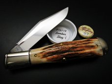 Great Eastern Cutlery Northfield UN-X-LD #97 Sambar Stag Allegheny Large Coke Bottle GEC 976119