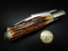 Great Eastern Cutlery Northfield UN-X-LD #97 Sambar Stag Allegheny Large Coke Bottle GEC 976119
