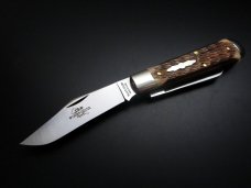 Great Eastern Cutlery PPP SFO #86 Oil Field Jack 1/101 Chocolate Almond Peach Seed Jigged Bone GEC Great Eastern Cutlery PPP SFO #86 Oil Field Jack 1/101 Chocolate Almond Peach Seed Jigged Bone GEC