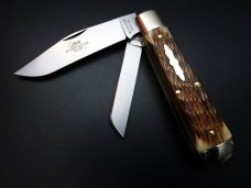 Great Eastern Cutlery PPP SFO #86 Oil Field Jack 1/101 Chocolate Almond Peach Seed Jigged Bone GEC Great Eastern Cutlery PPP SFO #86 Oil Field Jack 1/101 Chocolate Almond Peach Seed Jigged Bone GEC