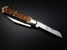 Great Eastern Cutlery PPP SFO #86 Oil Field Jack 1/101 Chocolate Almond Peach Seed Jigged Bone GEC Great Eastern Cutlery PPP SFO #86 Oil Field Jack 1/101 Chocolate Almond Peach Seed Jigged Bone GEC