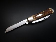 Great Eastern Cutlery PPP SFO #86 Oil Field Jack 1/101 Chocolate Almond Peach Seed Jigged Bone GEC Great Eastern Cutlery PPP SFO #86 Oil Field Jack 1/101 Chocolate Almond Peach Seed Jigged Bone GEC