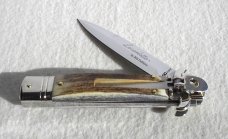 NEW AKC LEVERLETTO 20cm - 8" GENUINE STAG MODIFIED BAYONET BLADE   
