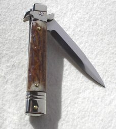 NEW AKC LEVERLETTO 20cm - 8" GENUINE STAG MODIFIED BAYONET BLADE   